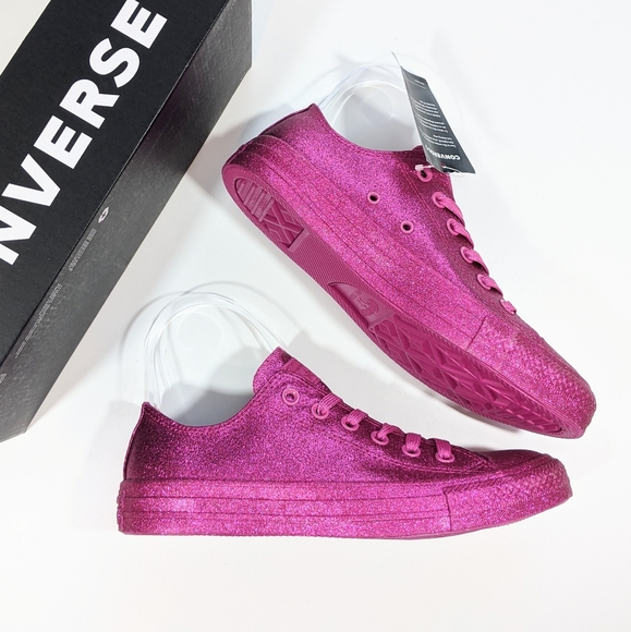 converse ct ox red glitter